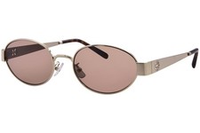Tory Burch TY6116 336273 Sunglasses Women's Shiny Light Gold/Dark Brown 54mm