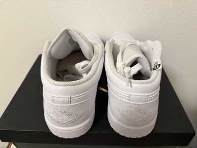 Air Jordan 1 Low Triple White Sz 12 | eBay