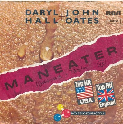 Maneater - Daryl Hall + John Oates - Single 7'' Vinyl 221/14