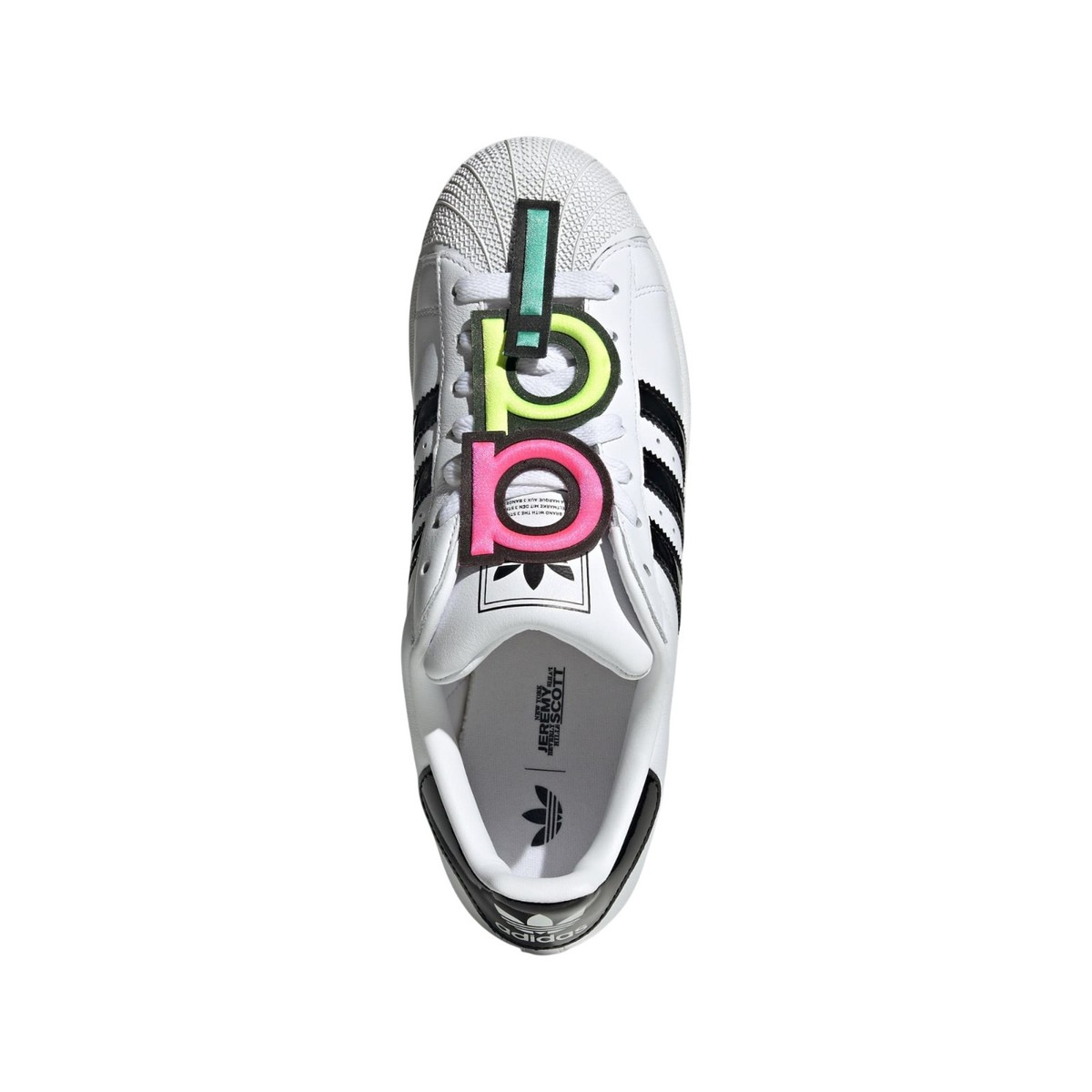Men's Adidas Originals White X Jeremy Scott Superstar II Sneakers