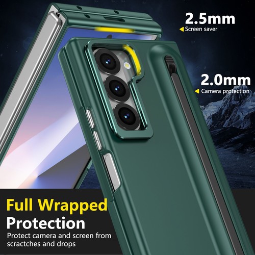 Shockproof Stand Pen Slot Case +Screen Protector+Stylus For Samsung Z Fold 7/6 - Picture 60 of 73