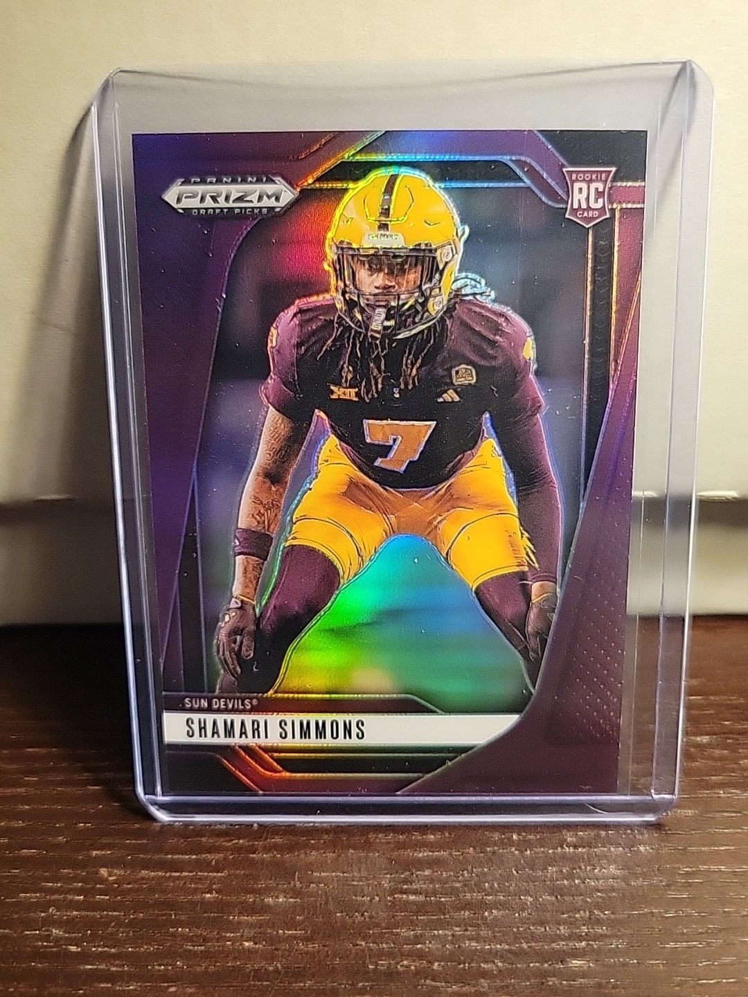 2025 Panini Prizm Draft Picks #11 Shamari Simmons Prizms Purple #/99 RC