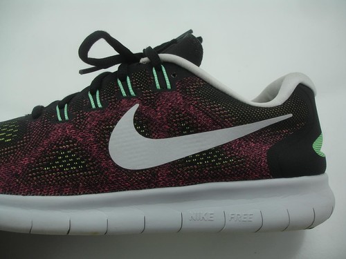 Zapatos para correr negros burdeos 10,5 M Nike Free RN 2 2017 Flyknit 880839-005 para hombre - Imagen 2 de 12