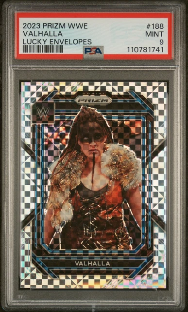 2023 PANINI PRIZM WWE LUCKY ENVELOPES #188 VALHALLA 3/8 PSA 9