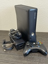 Xbox 360 S Slim Model 1439 Matte Black Console 250GB HDD w/ Controller