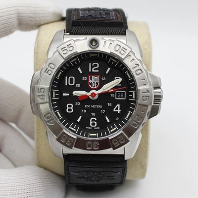 Luminox Navy Seal 45mm Stainless Steel Black Dial Mens Quartz