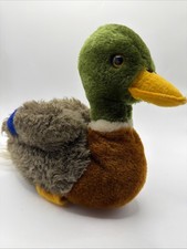 1982 Vintage R Dakin Co Mallard Duck plush stuffed/beans animal Bird Lover Used