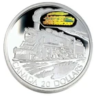 2002 Canada Silver $20 Dollars Coin Transportation  D-10 Locomotive Train Proof