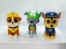 TY Beanie Mini Boos Paw Patrol Figures Chase  Rubble 2" plus Rocky Spinmaster