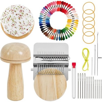 Darning Mushroom Knit Patch Kit Knit Patch Tool Nadeln zum Selbermachen Ausbessern C2G8