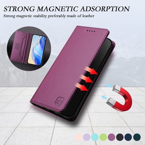 For Oukitel C1 Pro, Luxury Shockproof Cover Flip Leather Wallet Stand Soft Case - 第 6/31 張圖片