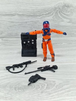 Lampreys (v2) Vintage GI Joe Sonic Fighter Cobra Enemy 1990 +3 Waffen Rucksack sehr guter Zustand