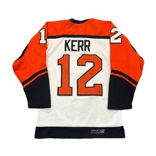 Philadelphia Flyers Jersey Small Tim Kerr CCM Maska Vintage Made In USA White 