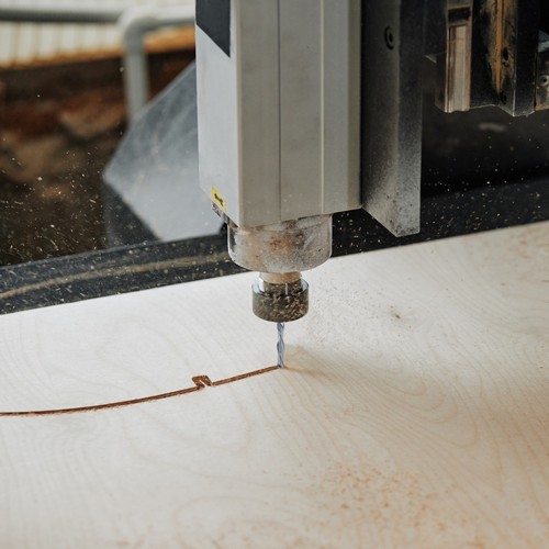 Spiral Router Bit,1/4"x3/4"x2-1/2"x1/4" 2-Flute End Mill,AlTiN Coating - Picture 6 of 7