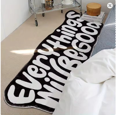 Everything Will Be Good Carpet   40x120cm Rug for Living Room, Bedroom, Bedside