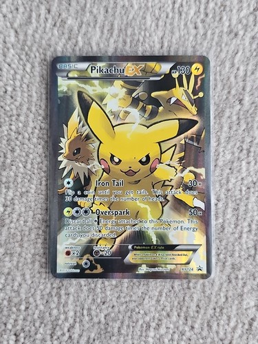 Pikachu EX (Full Art) XY124 Black Star Promo Holo Collection Pokemon Rare Pika