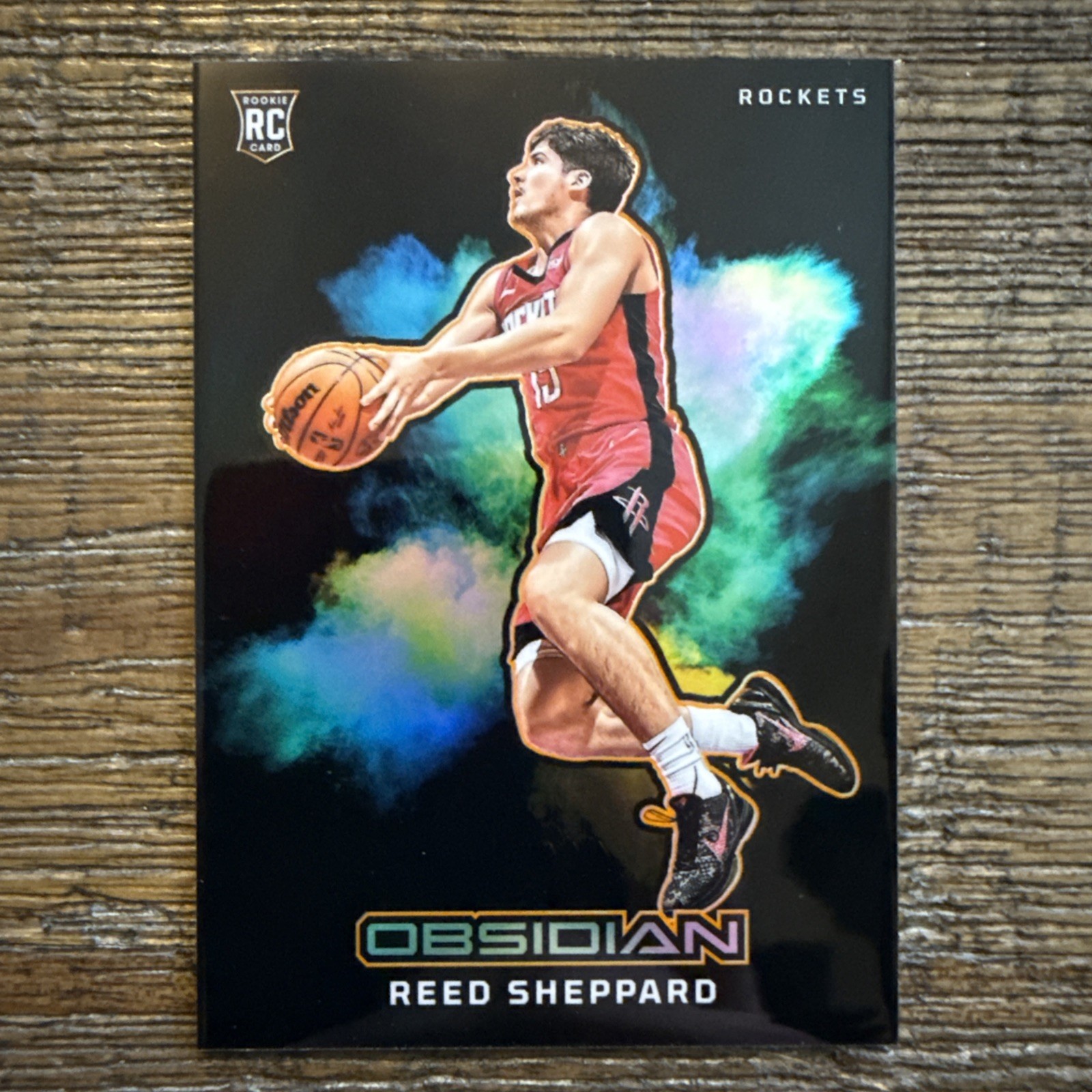 2024-25 Panini Obsidian Basketball Reed Sheppard #18 RC Black Color Blast