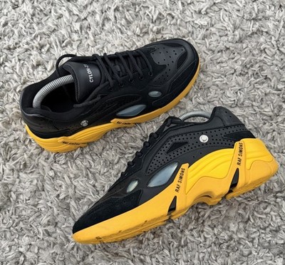 Raf Simmons Cylon-21 (Runner) BLACK / YELLOW HR740003L  EU40US7 Designer Sneaker