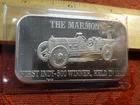 Rare The Marmon Indy 500 1 Oz .999 Silver Bar - MARK IV Mint - Free S&H USA