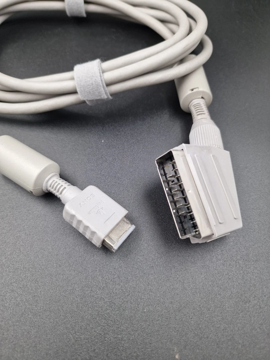 CABLE DE PLOMO SONY PLAYSTATION 1 PS1 PS2 OFICIAL GENUINO RGB SCART TV AV SCPH-1052