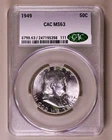 1949-P Franklin Half Dollar CACG MS63 CAC ***RARE ORIGINAL COIN***