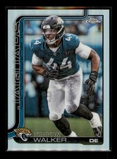 2025 Topps Chrome #141 Travon Walker Refractor Jacksonville Jaguars