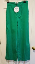 Princess Polly Wide Leg Aiden Trousers, NWT, Green, 4