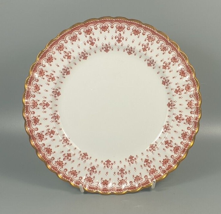 SPODE FLEUR DE LYS RED TABLEWARE, *SOLD INDIVIDUALLY, TAKE SPODE FLEUR DE LYS RED TABLEWARE, *SOLD INDIVIDUALLY, TAKE