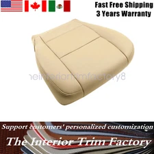 For 2000-2007 Toyota Sequoia Driver Bottom Replacement Leather Seat Cover Tan