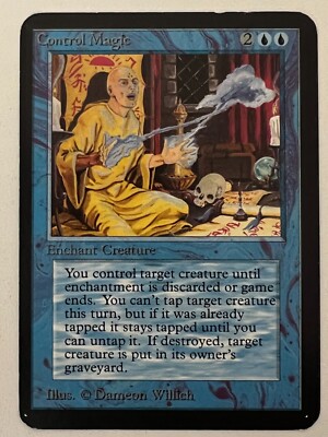 Magic the Gathering MTG Alpha CONTROL MAGIC LP (Beta Bob)