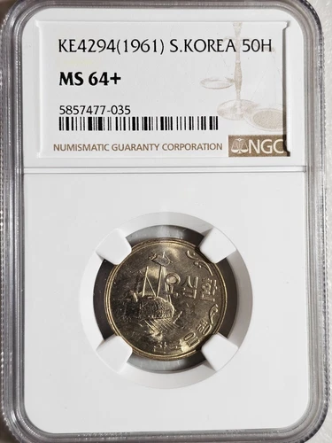 South Korea 50 Hwan 1961 NGC MS 64+