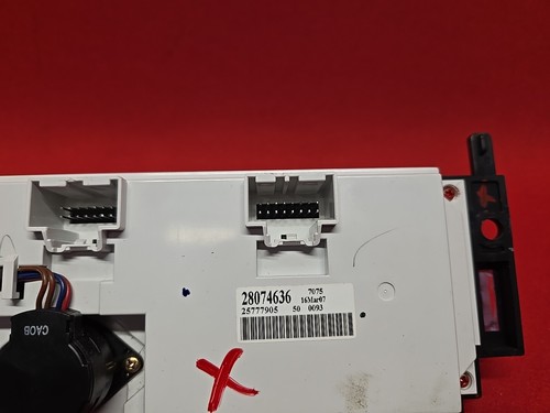 2007-2009 Saturn Aura HVAC A/C Climate Control Assembly 28074636 - Picture 7 of 8