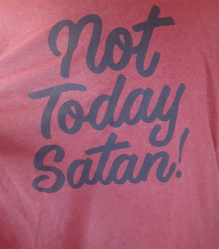 ODM Not Today Satan! TShirt meliert rot marine Gr. 3XL - Bild 2 von 3