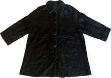 Damen-Wintermantel KEMPER schwarz, Gr. 34, in Nerzoptik.