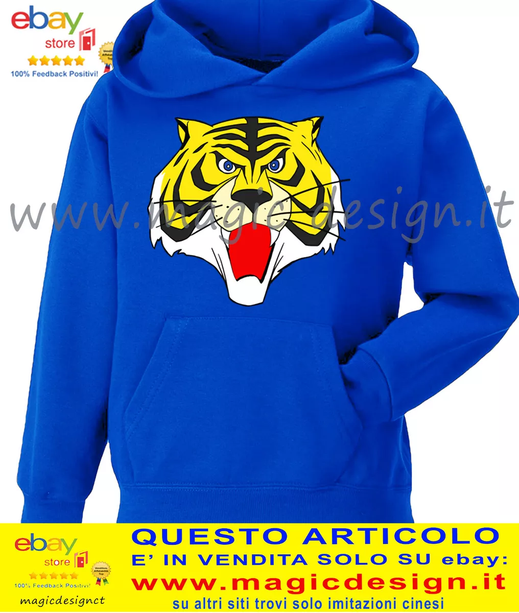 Felpa cappuccio UOMO TIGRE TIGER MASK Maschera Giappone Naoto Date tutte  taglie