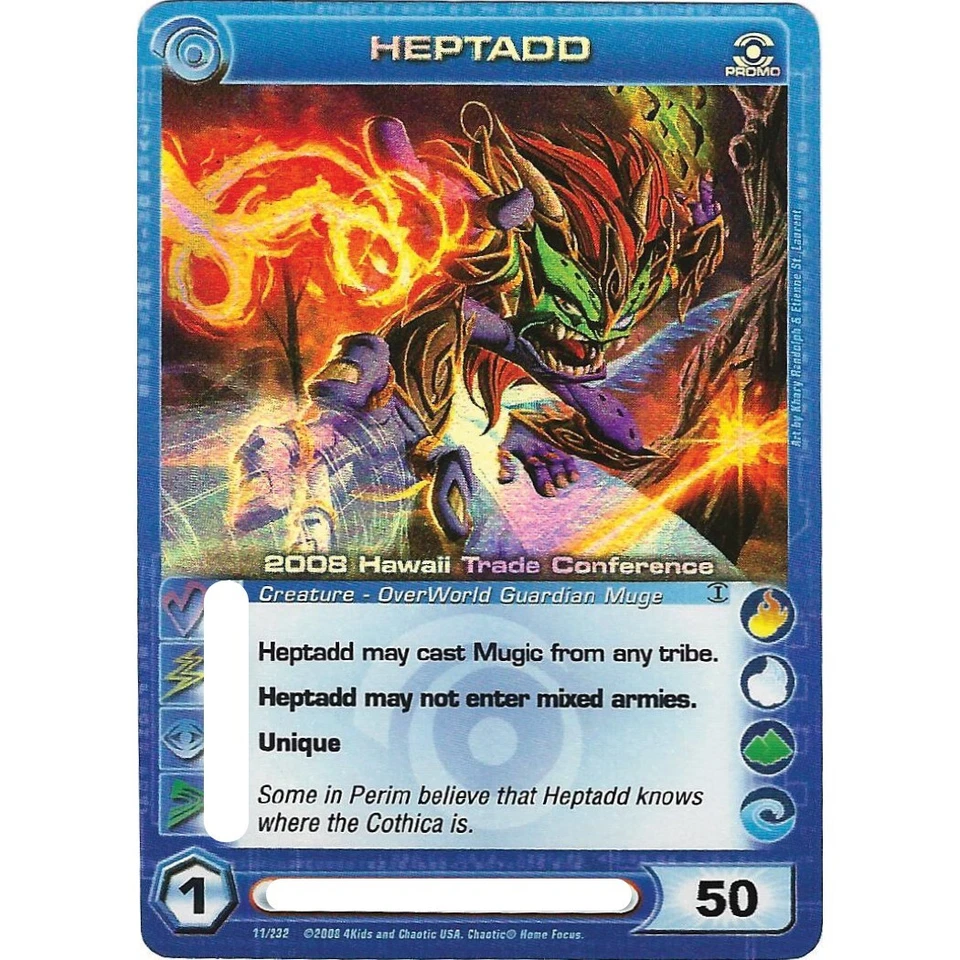 Chaotic HEPTADD Promo Card - Ripple Foil - Pick your energy - Image 2 of 4