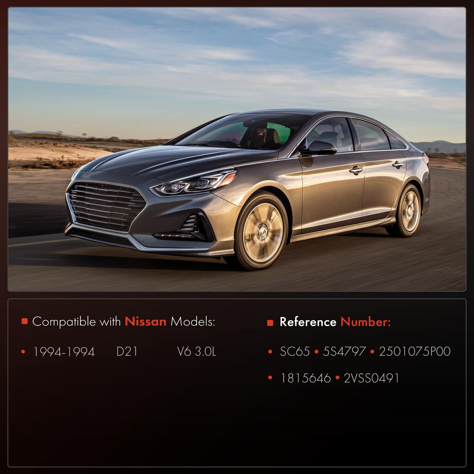 Manual Transmission Output Shaft Speed Sensor for Nissan D21 1994 V6 3.0L GAS