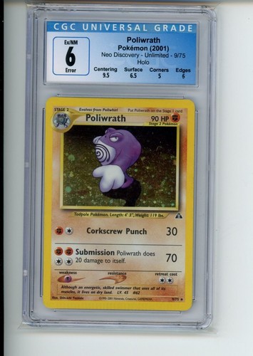 Poliwrath (Unlimited) graded CGC 6 for sale on eBay