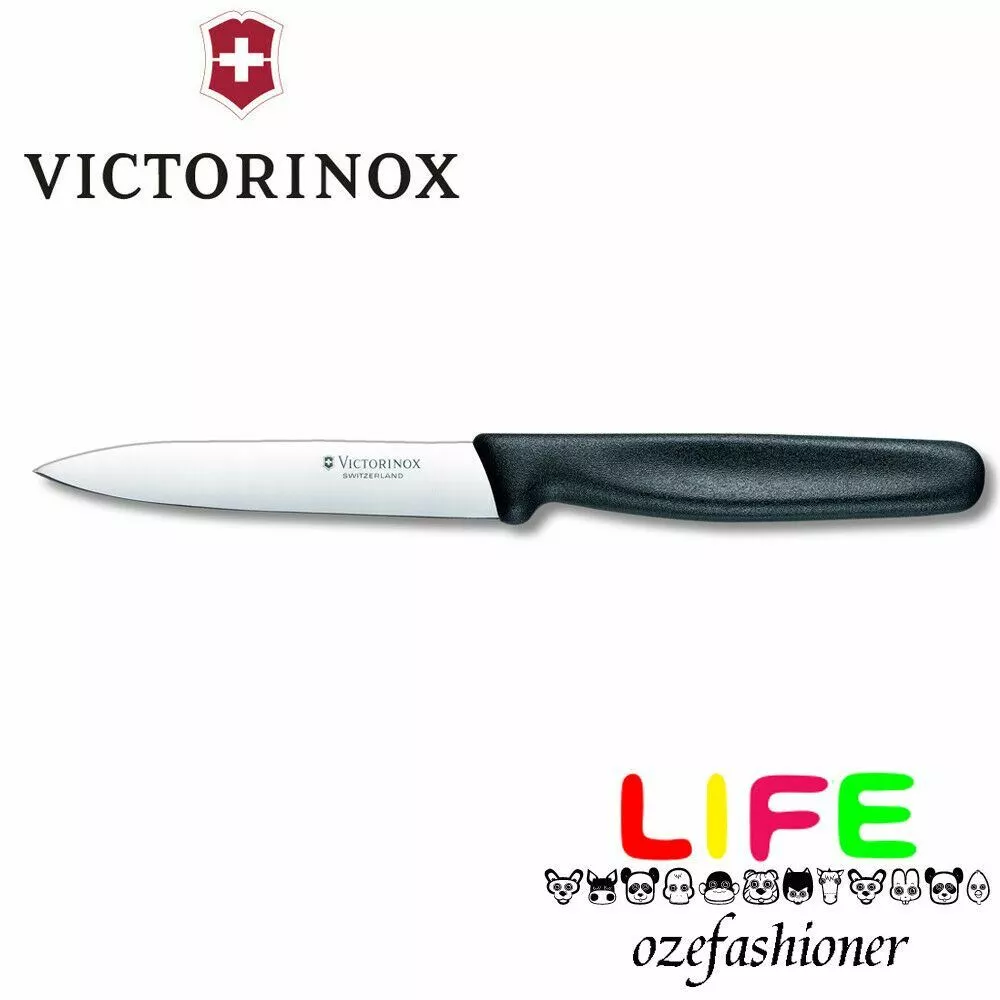 Victorinox Paring Knife 10cm Pointed Blade Nylon Black 5.0703 IS