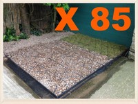 10x8.6 Feet Eco Gravel Grids +10x9 Membrane Sheet Tough Eco Garden Shed Base Kit 10x8.6 Feet Eco Gravel Grids +10x9 Membrane Sheet Tough Eco Garden Shed Base Kit
