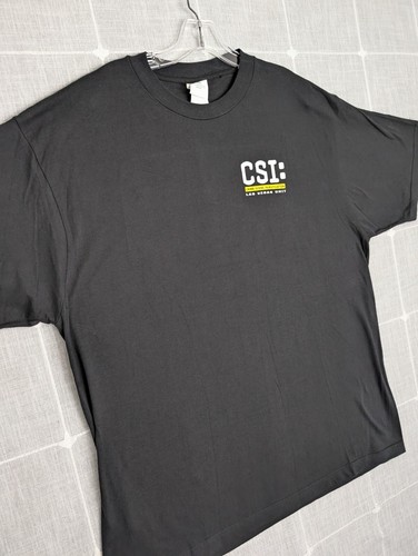 Camisa CSI Las Vegas Para Hombres XL Negra Manga Corta Promo Camiseta Programa de TV Escena del Crimen - Imagen 6 de 13