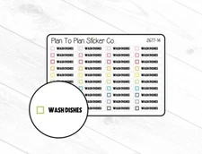 2677-14~~Wash Dishes Planner Stickers.
