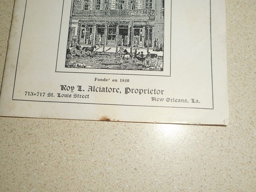 Souvenir of RESTAURANT ANTOINE New Orleans LA 1939 Historical Booklet 24 pages - Picture 2 of 12