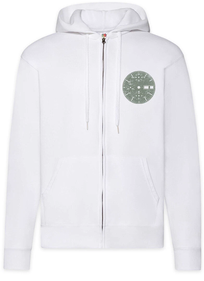 Clock-Face I II Zipper Hoodie Technology Science Engineer Mechanic Clock Watch