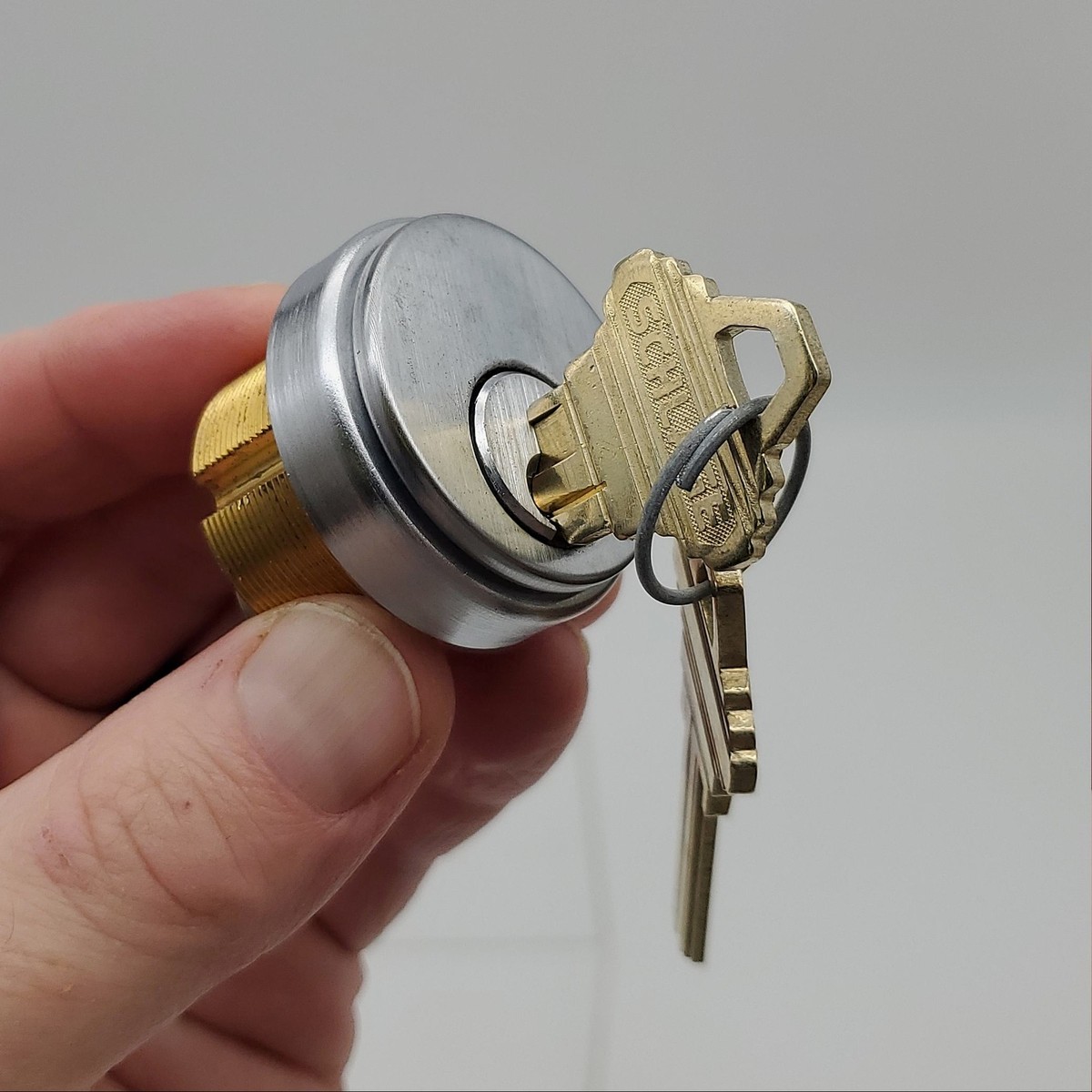 Moske　1 Schlage Mortise Cylinder 1-1/8