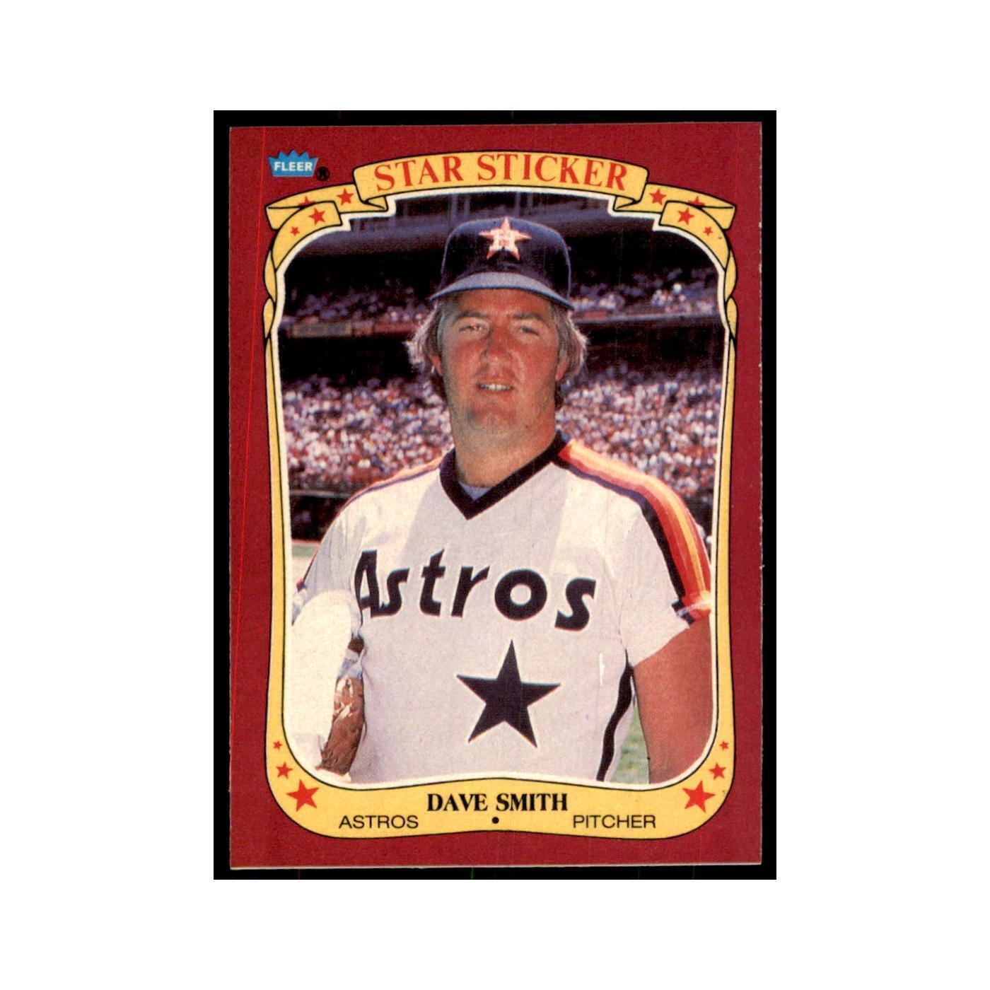 1986 Fleer Star Stickers Dave Smith Baseball Cards #111