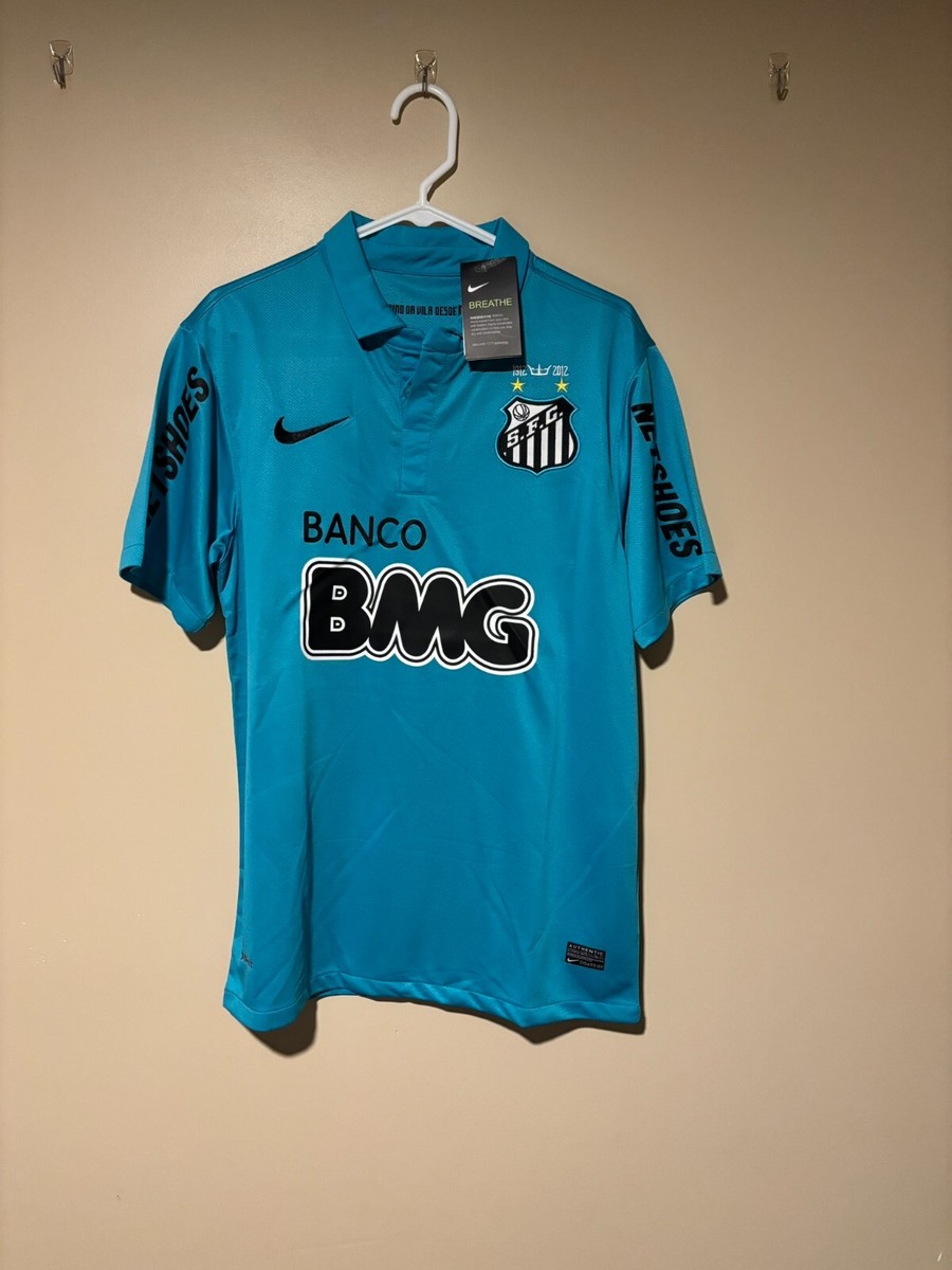 Nike Santos 2011/2012 Away Retro Soccer Football Jersey Rare Blue