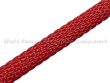 Red PET Flex Braided Expandable Sleeving - Made in USA