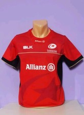 Saracens 2016/17 away rugby union shirt jersey  BLK 12 yearss 150 cm