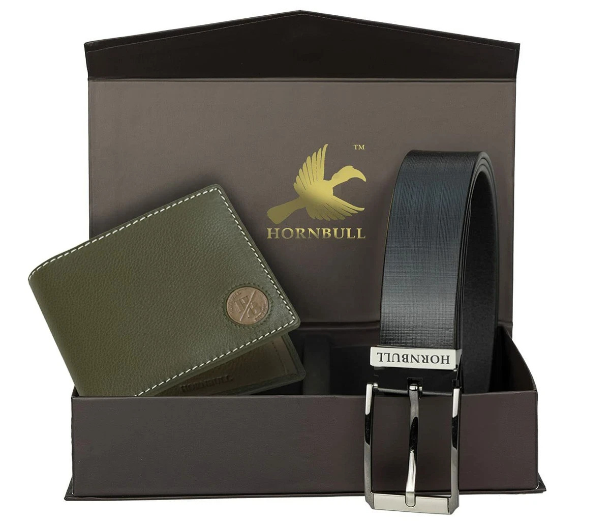 Hornbull wallet top and belt combo